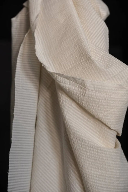 Mini Stripe Sheer Natural Indian Cotton