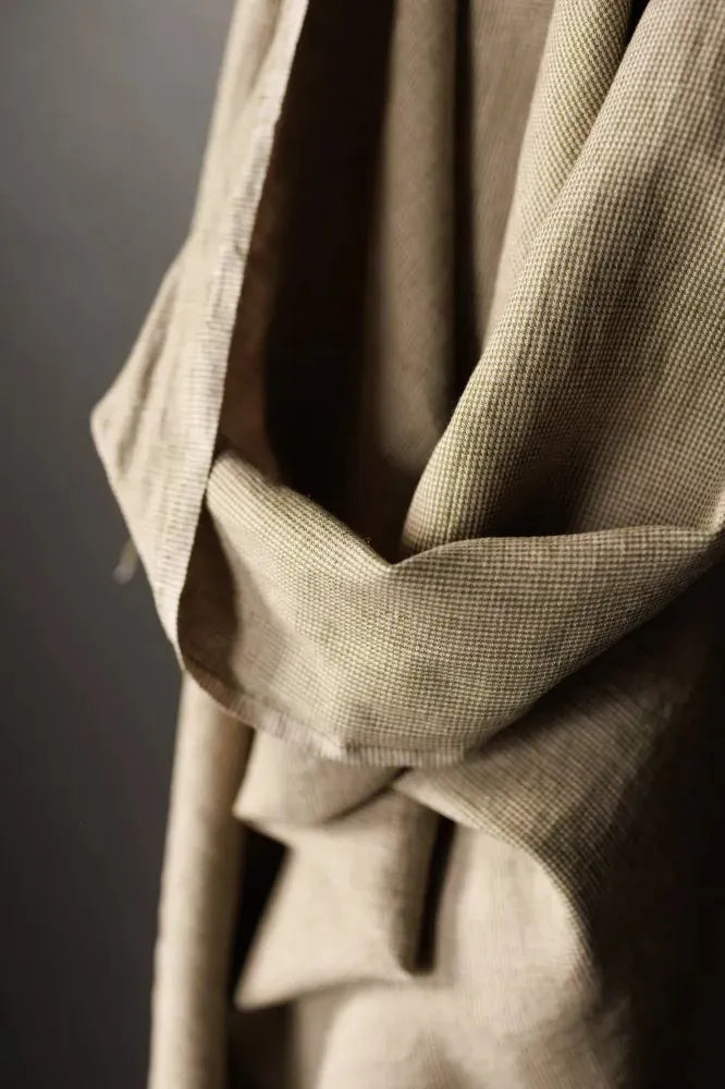 Frontier Pinky Green Linen/Cotton - NZ$20 per 1/4m
