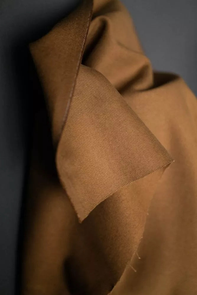 12oz Organic Sanded Twill Stanley Tan - NZ$13 per 1/4m