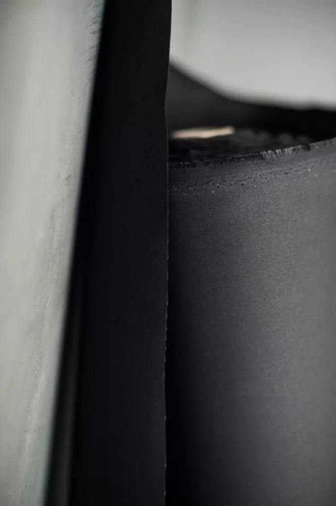 Black Organic Cotton Oilskin - NZ$18.25 per 1/4Mtr