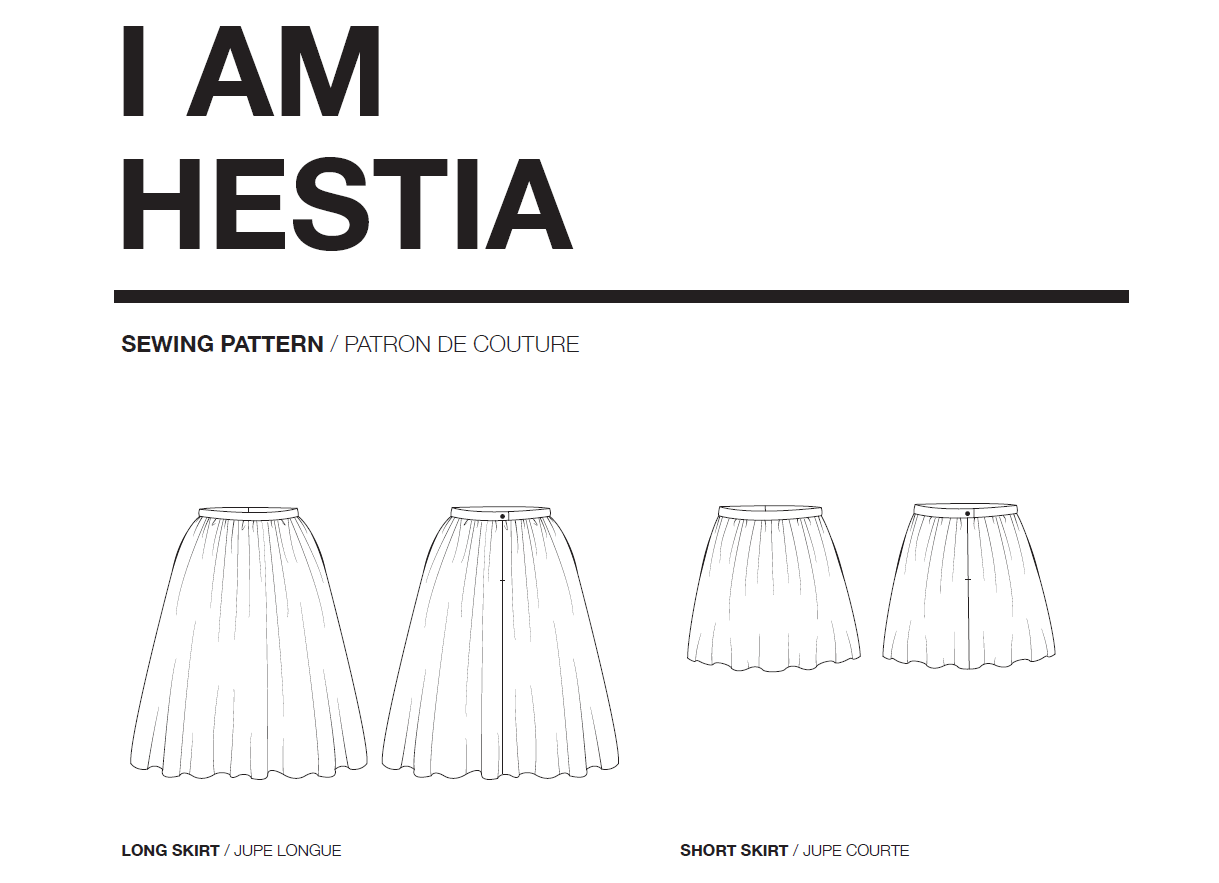I AM HESTIA – Skirt pattern