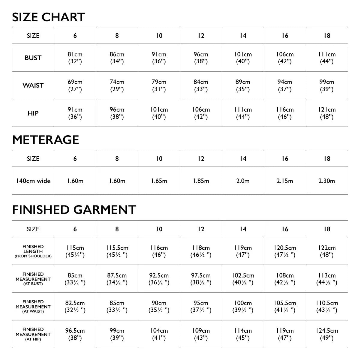 Tessuti Ophelia Dress Pattern (6-18)