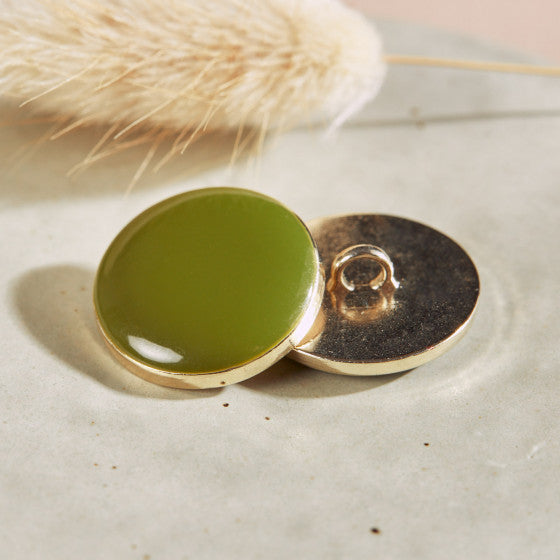 Dotty Buttons - Matcha Leaf – NZ$3.50 each