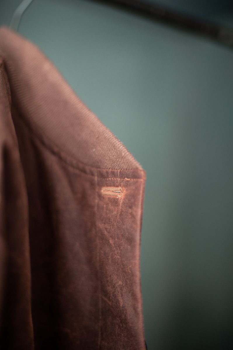 Oilskin - Conker. 1/4 Metre. NZ$18.25