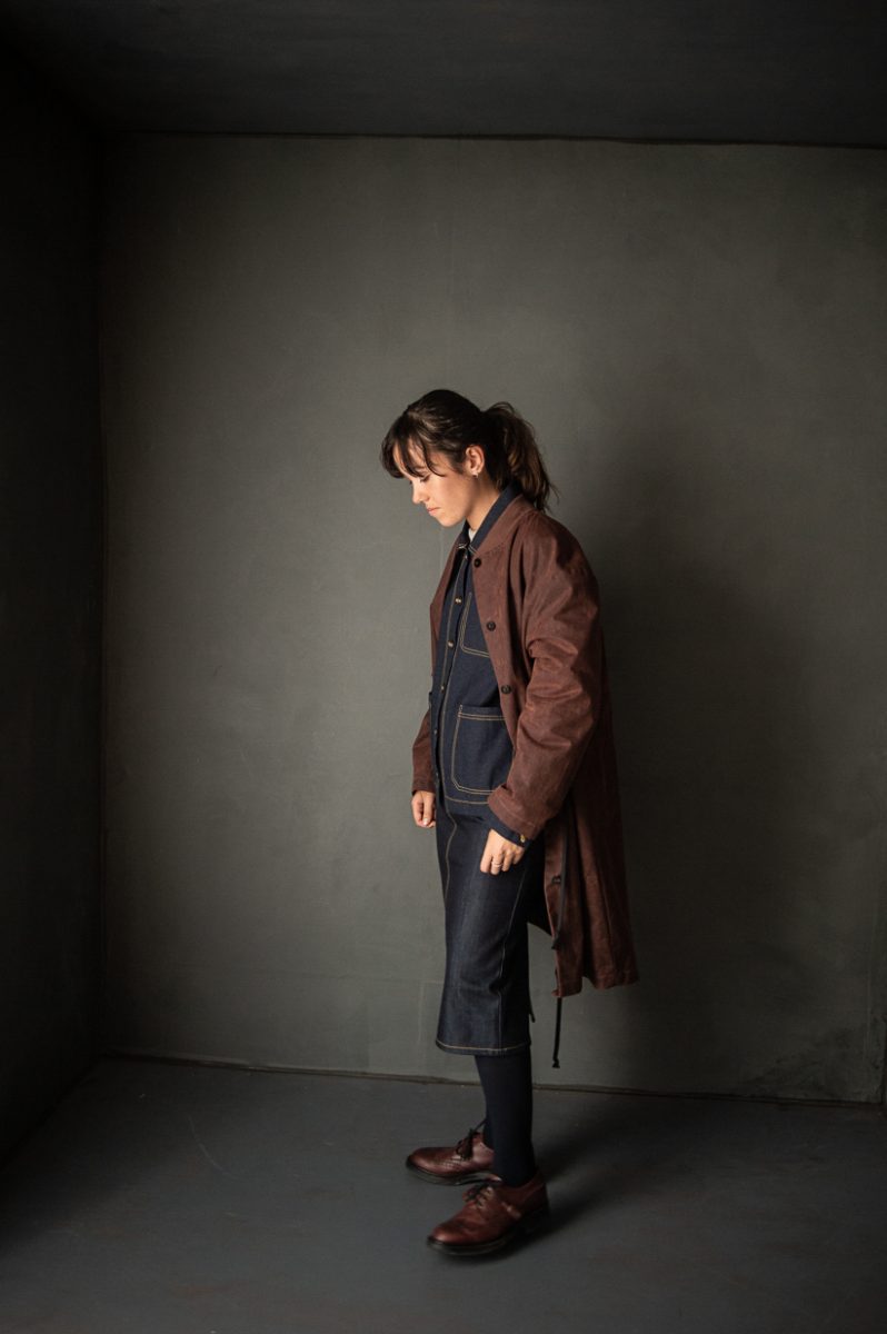 Oilskin - Conker. 1/4 Metre. NZ$18.25