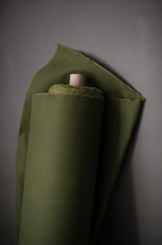 Oilskin - Grass. 1/4 Metre. $18.25NZD