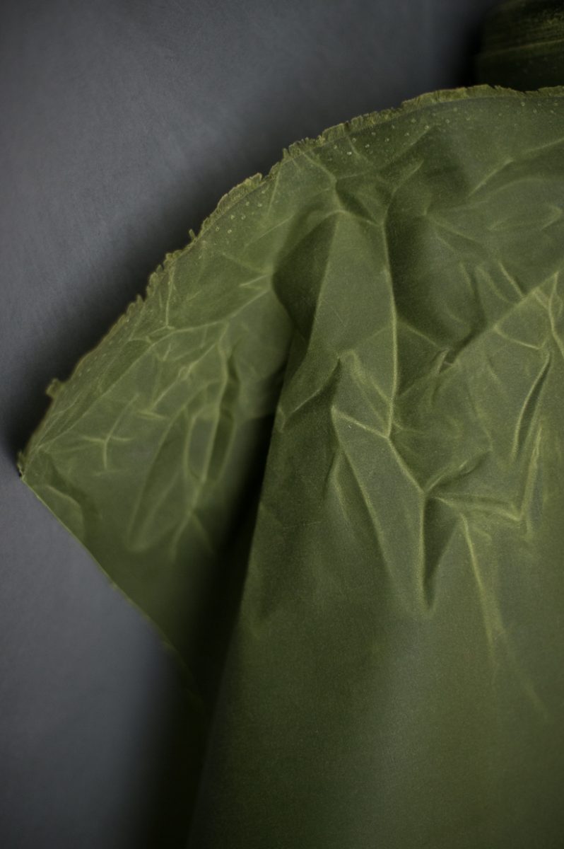 Oilskin - Grass. 1/4 Metre. $18.25NZD