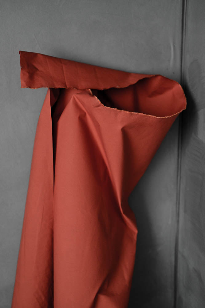 Dry Oilskin - Rust. 1/4 Metre. NZ$19.50