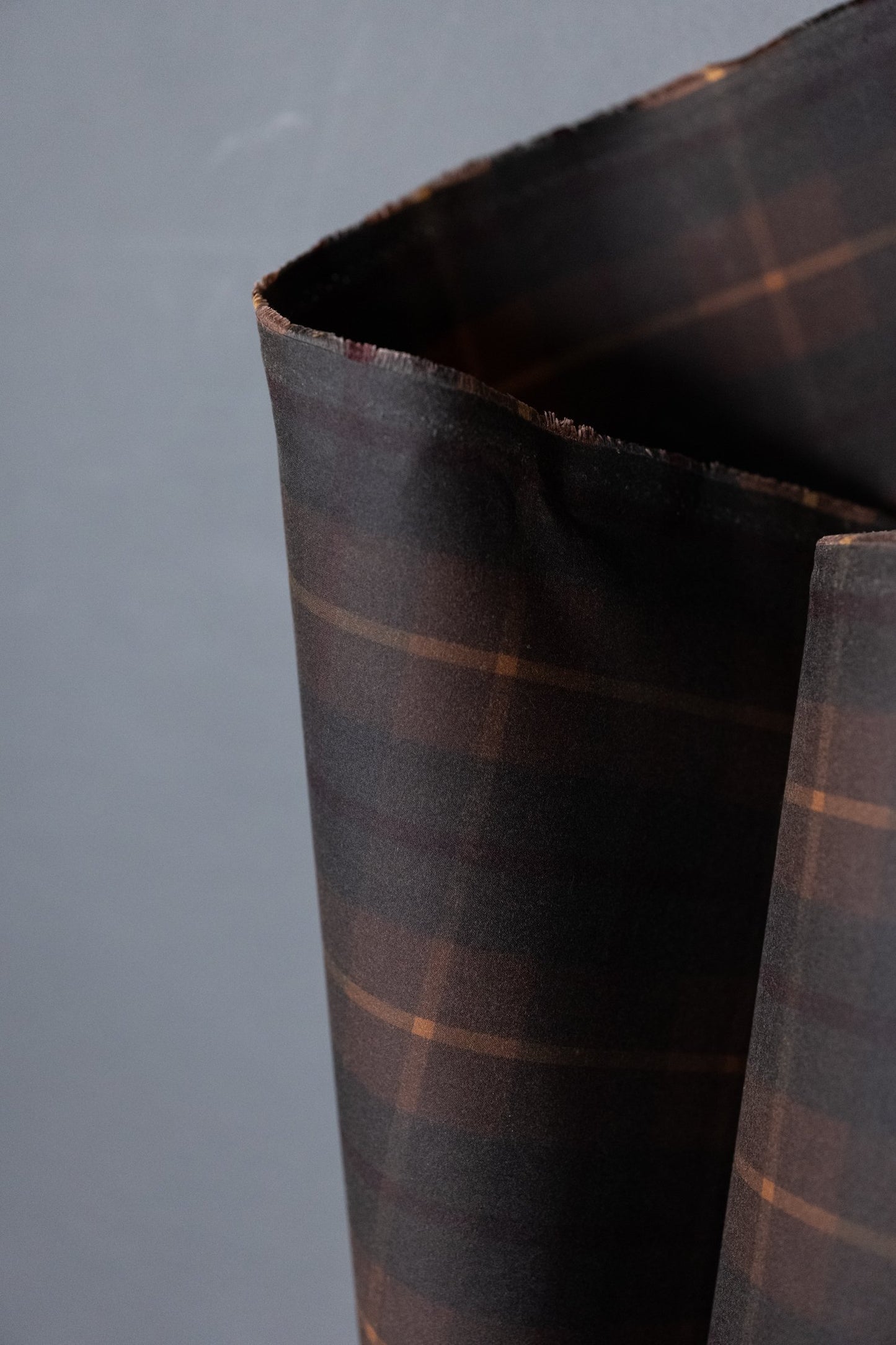Hunter Brown Tartan Oilskin. 1/4 Metre. NZ$17.25