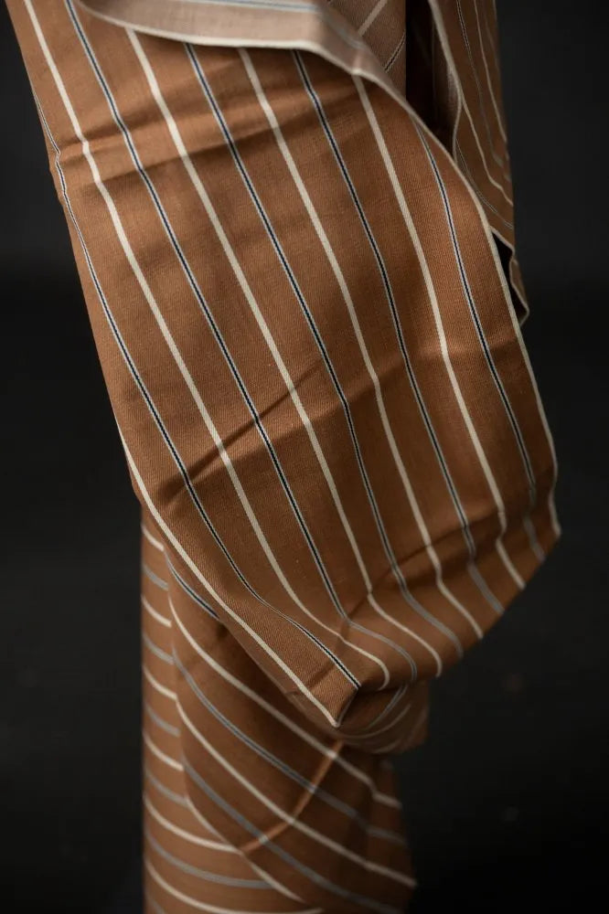 Nutmeg Stripe 8oz Handloom Denim - NZ$14.25 per 1/4m