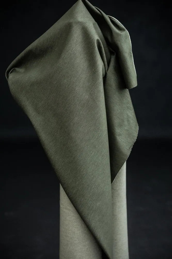 Military Green 10oz Organic Denim