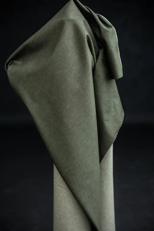 Military Green 10oz Organic Denim