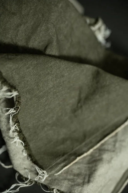 Military Green 10oz Organic Denim