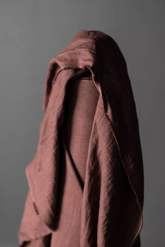 185 Linen Oxblood - NZ$14 per 1/4Mtr