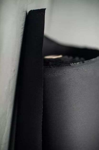 Black Organic Cotton Oilskin - NZ$18.25 per 1/4Mtr