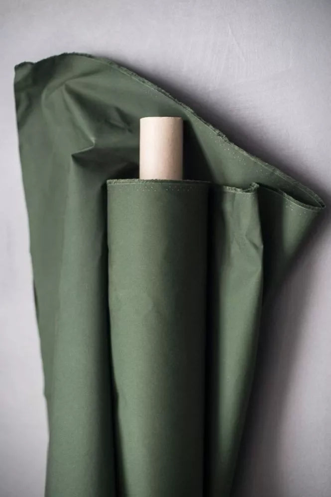 Dry Organic Cotton Oilskin – Fern – NZ$18.50 per ¼ metre