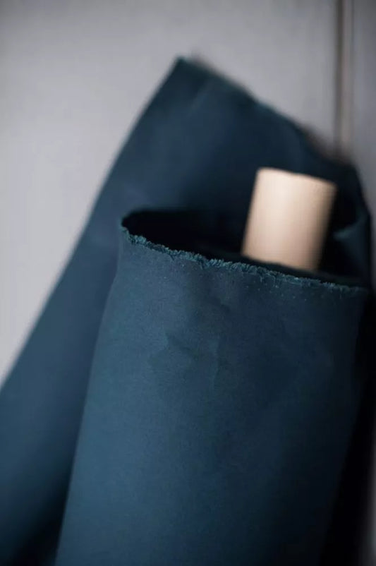 Dry Organic Cotton Oilskin Midnight – NZ$18.50 per ¼ metre