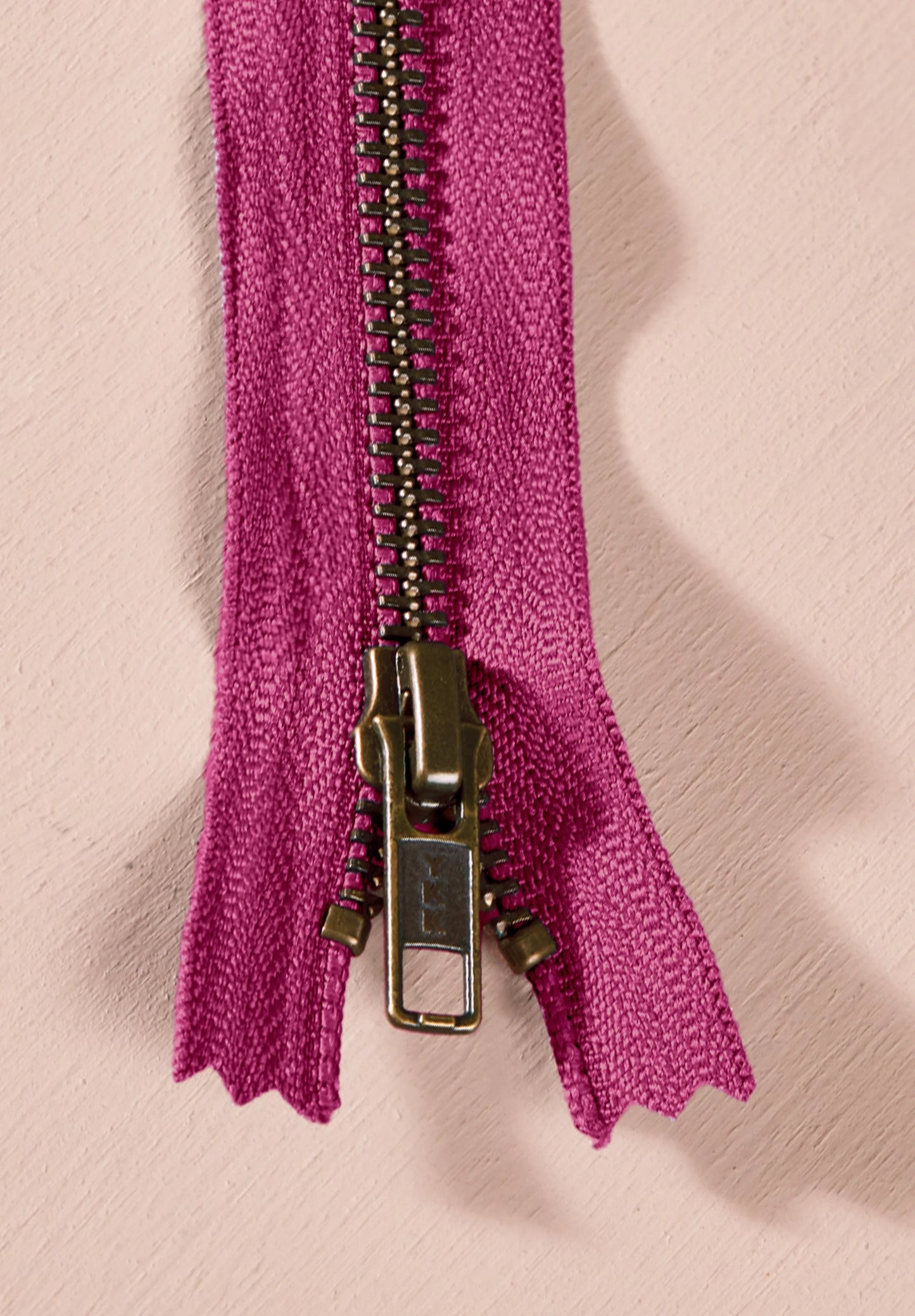 Zipper - Brass Single Slider 30cm