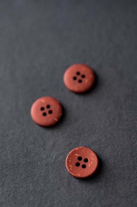 Brick Speckles Button 18mm