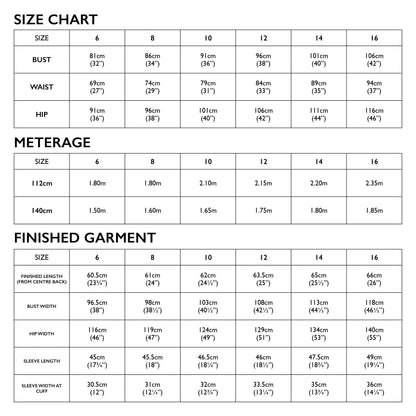 Tessuti Harlow Shirt Pattern (6-16)