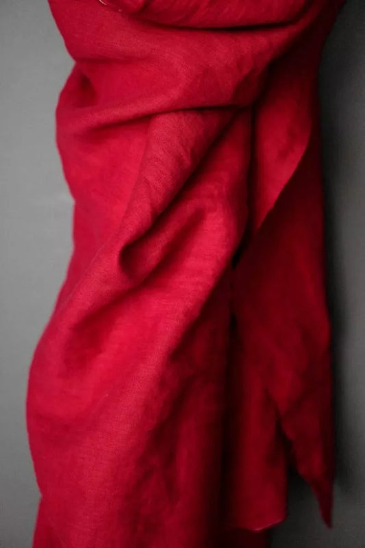 185 Linen Demon Scarlet - NZ$14 per 1/4m