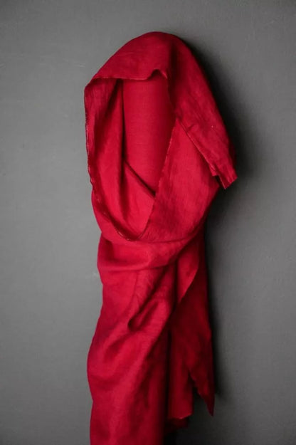 185 Linen Demon Scarlet - NZ$14 per 1/4m