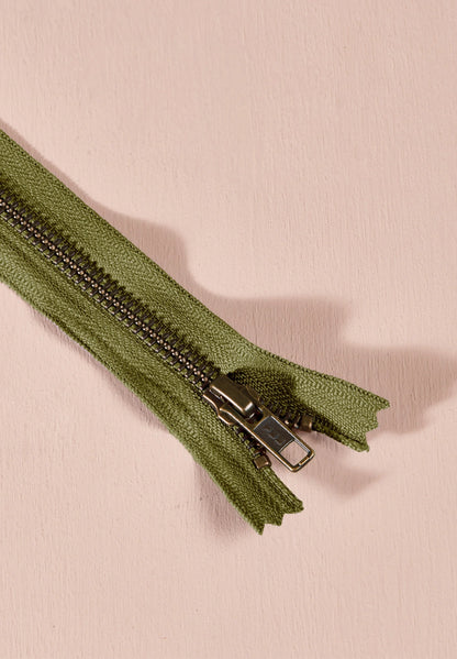 Zipper - Brass Single Slider 30cm