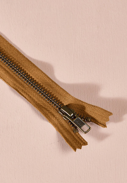 Zipper - Brass Single Slider 30cm