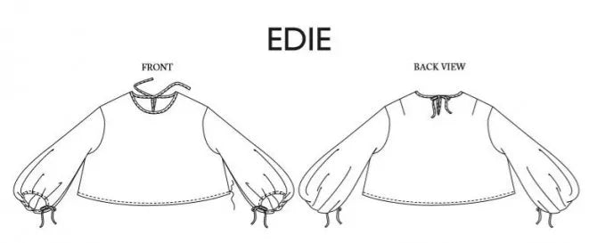 The Eddie top pattern - 6 - 18