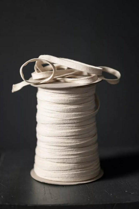 Ecru recycled drawstring- NZD $6.00 per mtr