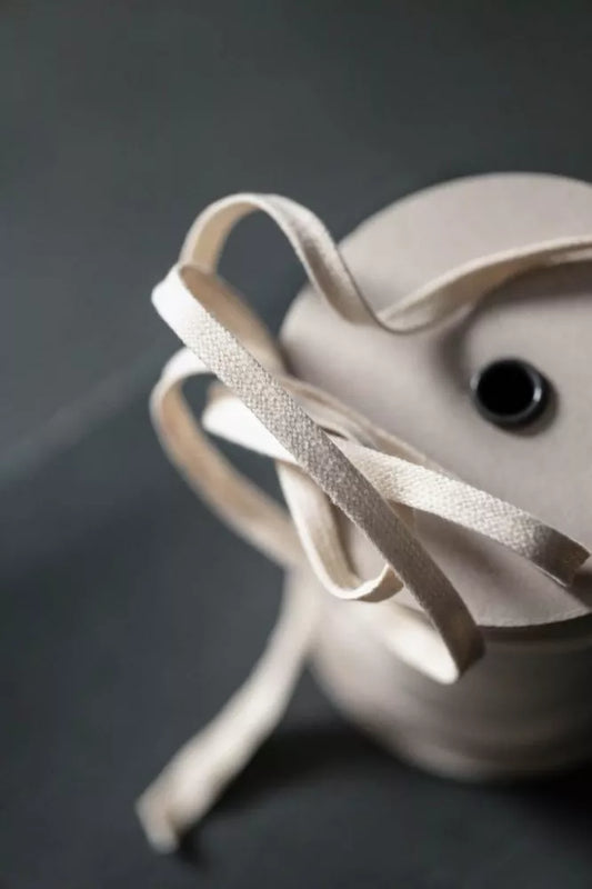 Ecru recycled drawstring- NZD $6.00 per mtr