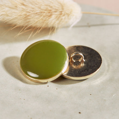 Dotty Buttons - Matcha Leaf – NZ$3.50 each