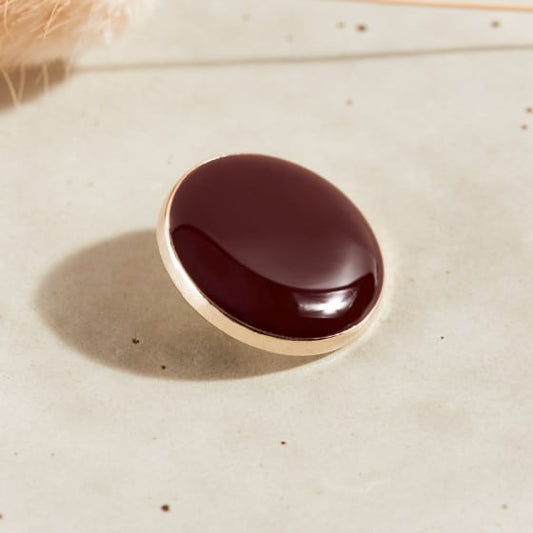 Dotty Buttons - Rust / Crispy Brownie – NZ$4.50 each
