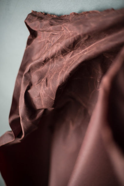 Oilskin - Conker. 1/4 Metre. NZ$18.25