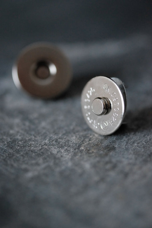 Magnetic Bag Snap - Nickel. NZD$4.50 each