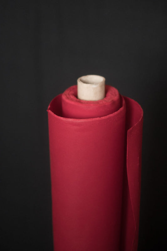 Oilskin  - Red. 1/4 Metre. NZ$18.50