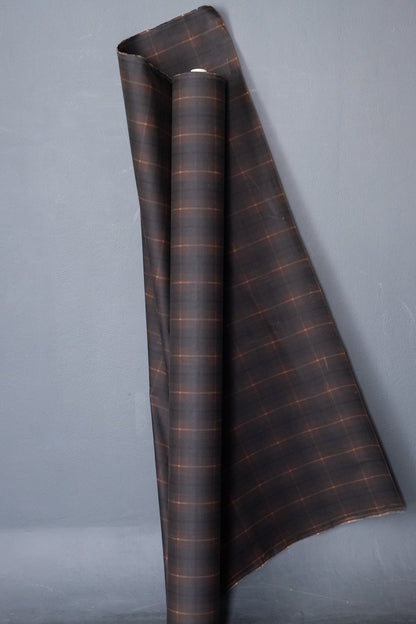 Hunter Brown Tartan Oilskin. 1/4 Metre. NZ$17.25